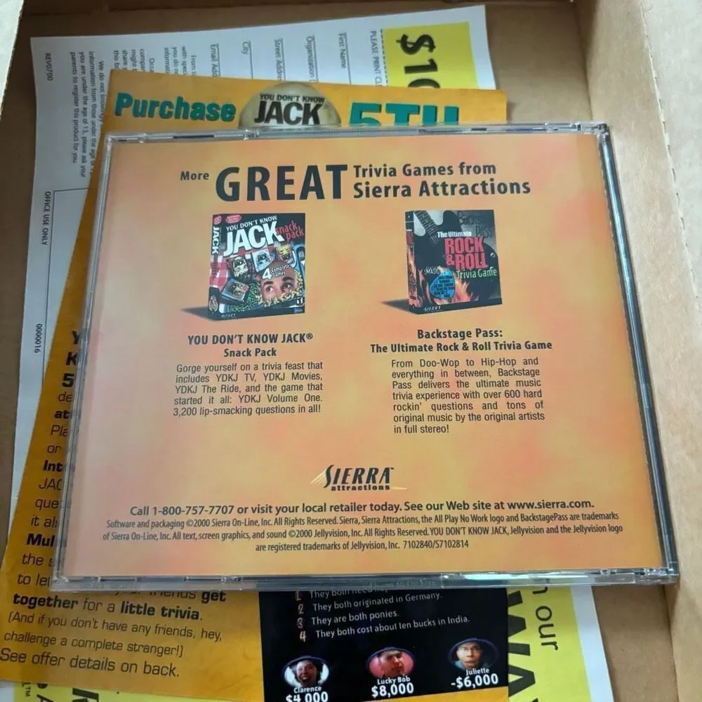 You Don’t Know Jack 5th Dementia PC CD-ROM For Windows 2000/98/95
